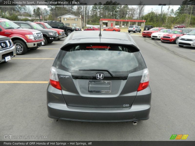 Polished Metal Metallic / Black 2012 Honda Fit Sport