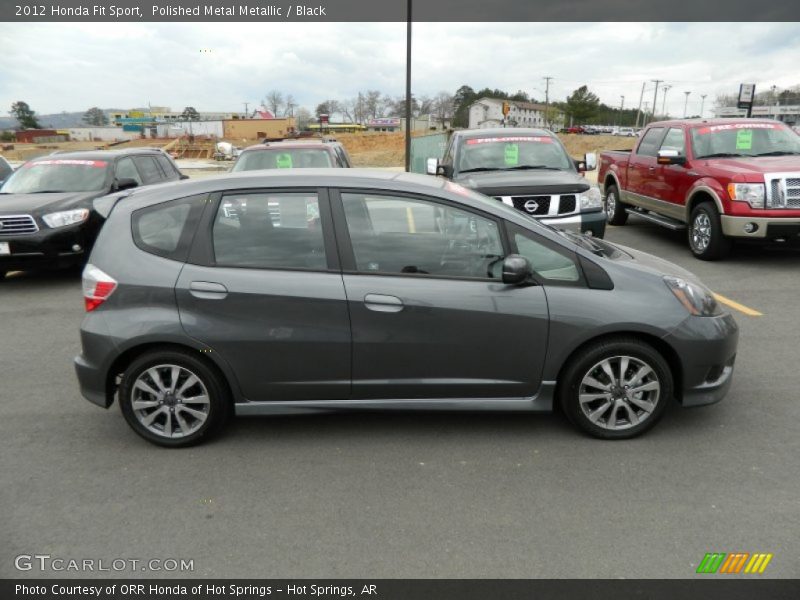 Polished Metal Metallic / Black 2012 Honda Fit Sport