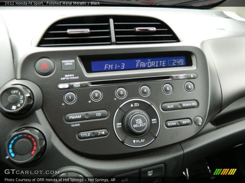 Polished Metal Metallic / Black 2012 Honda Fit Sport