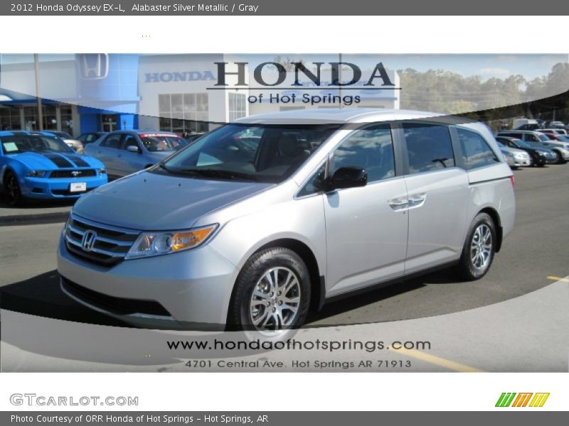Alabaster Silver Metallic / Gray 2012 Honda Odyssey EX-L