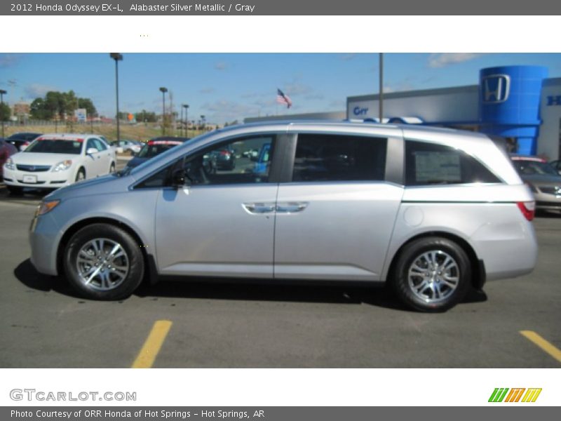 Alabaster Silver Metallic / Gray 2012 Honda Odyssey EX-L