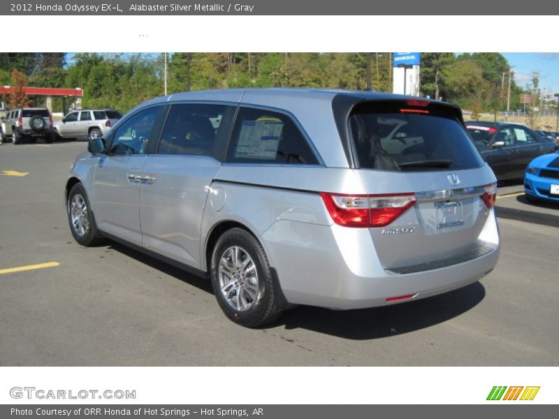 Alabaster Silver Metallic / Gray 2012 Honda Odyssey EX-L