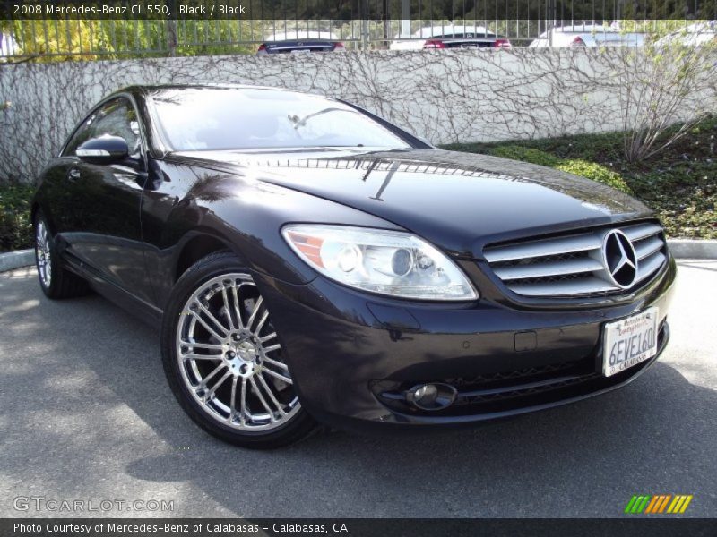 Black / Black 2008 Mercedes-Benz CL 550