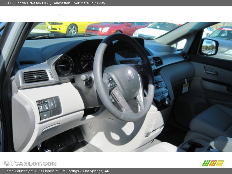 Alabaster Silver Metallic / Gray 2012 Honda Odyssey EX-L