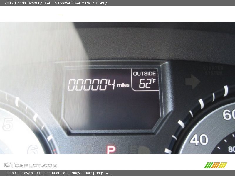 Alabaster Silver Metallic / Gray 2012 Honda Odyssey EX-L
