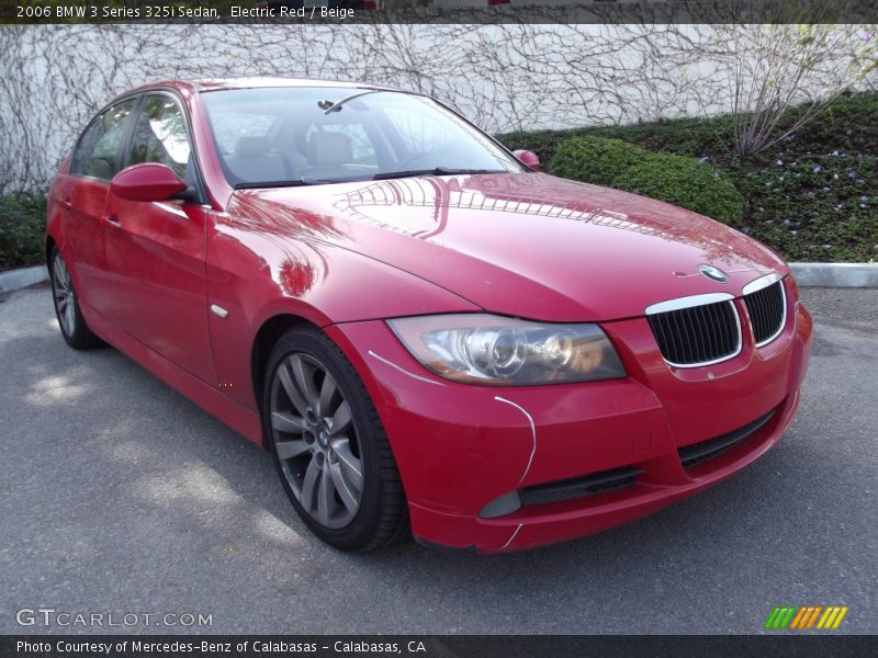 Electric Red / Beige 2006 BMW 3 Series 325i Sedan