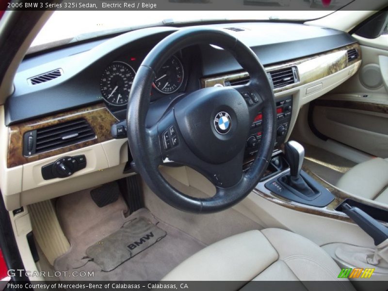 Electric Red / Beige 2006 BMW 3 Series 325i Sedan