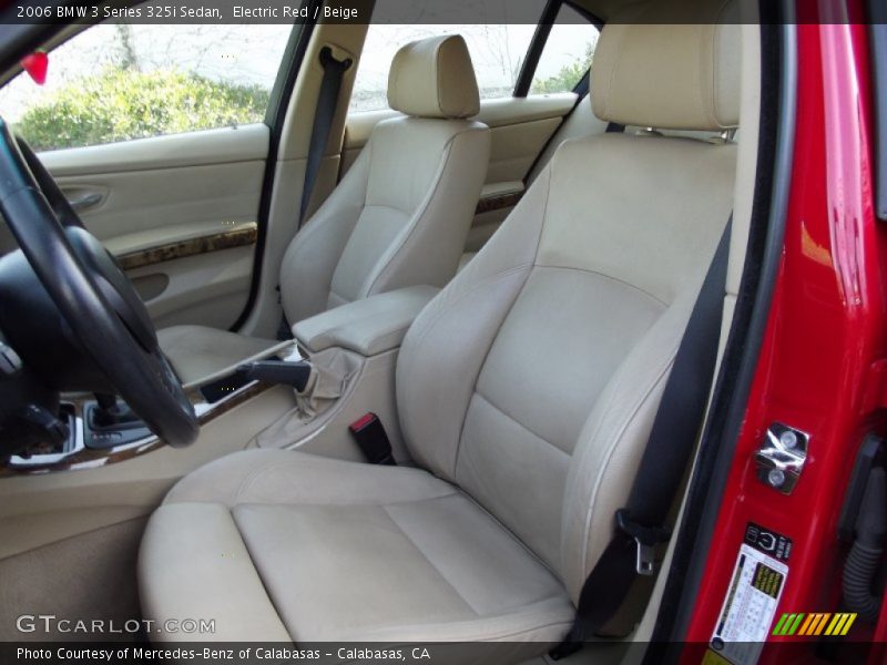 Electric Red / Beige 2006 BMW 3 Series 325i Sedan