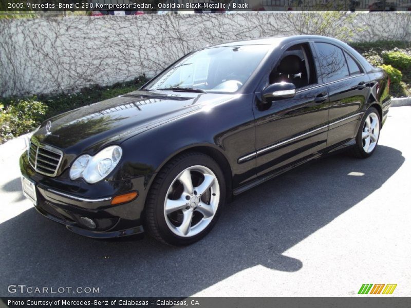 Obsidian Black Metallic / Black 2005 Mercedes-Benz C 230 Kompressor Sedan