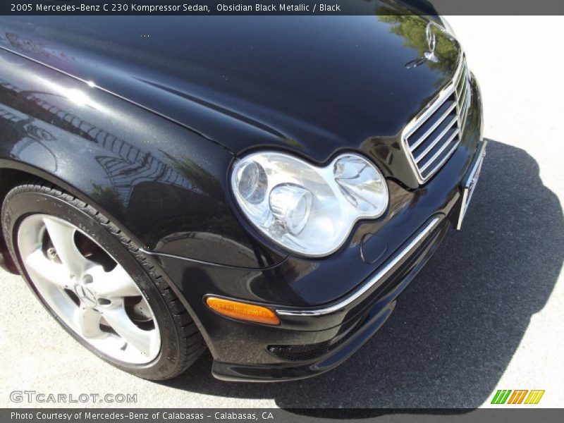 Obsidian Black Metallic / Black 2005 Mercedes-Benz C 230 Kompressor Sedan