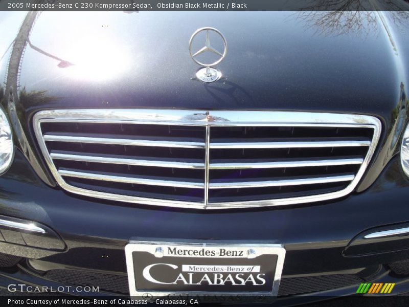 Obsidian Black Metallic / Black 2005 Mercedes-Benz C 230 Kompressor Sedan