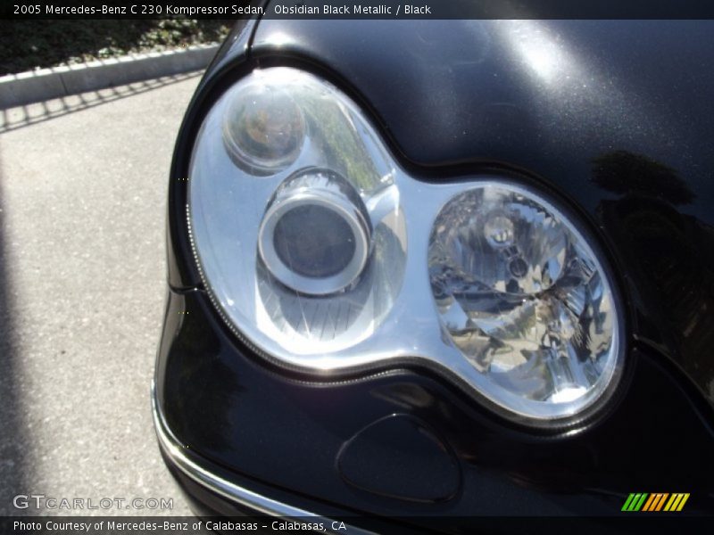 Obsidian Black Metallic / Black 2005 Mercedes-Benz C 230 Kompressor Sedan