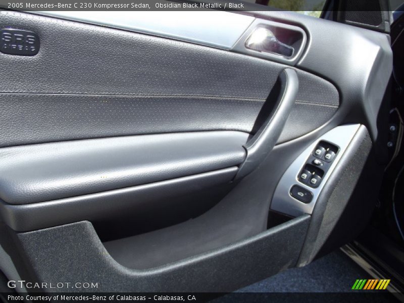Obsidian Black Metallic / Black 2005 Mercedes-Benz C 230 Kompressor Sedan