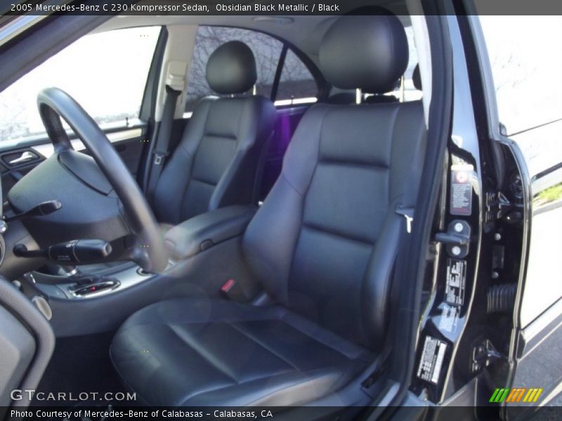 Obsidian Black Metallic / Black 2005 Mercedes-Benz C 230 Kompressor Sedan