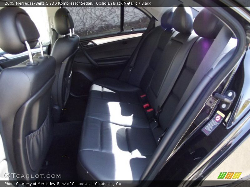 Obsidian Black Metallic / Black 2005 Mercedes-Benz C 230 Kompressor Sedan