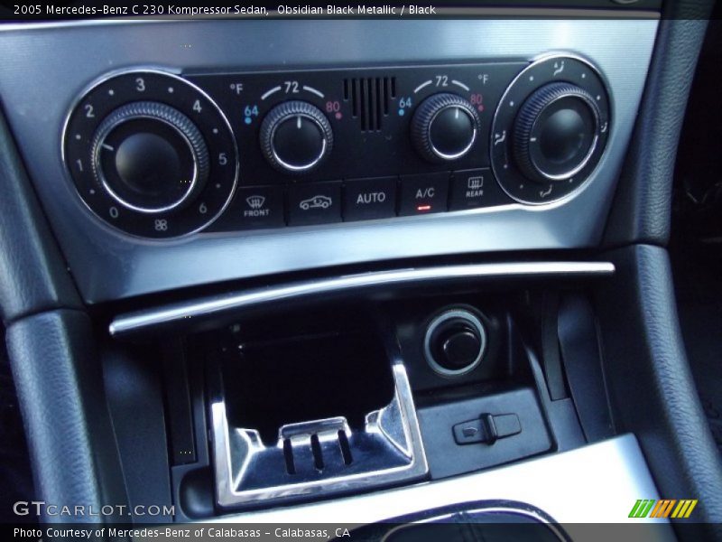 Obsidian Black Metallic / Black 2005 Mercedes-Benz C 230 Kompressor Sedan