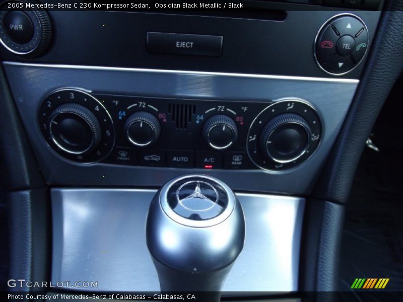 Obsidian Black Metallic / Black 2005 Mercedes-Benz C 230 Kompressor Sedan