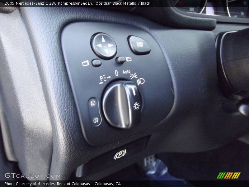 Obsidian Black Metallic / Black 2005 Mercedes-Benz C 230 Kompressor Sedan