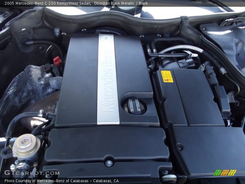 Obsidian Black Metallic / Black 2005 Mercedes-Benz C 230 Kompressor Sedan