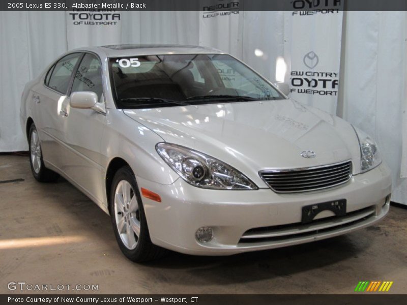 Alabaster Metallic / Black 2005 Lexus ES 330