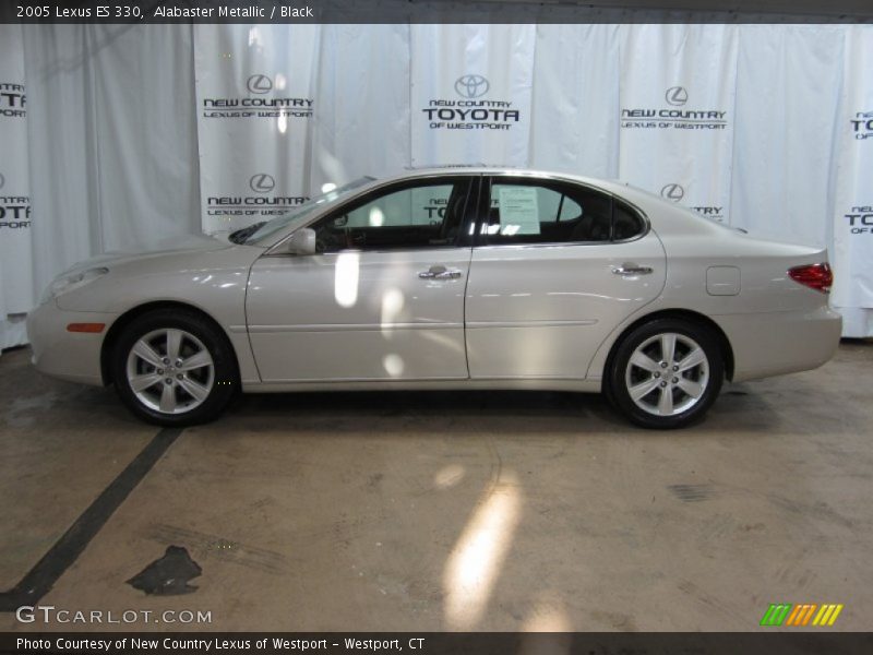 Alabaster Metallic / Black 2005 Lexus ES 330