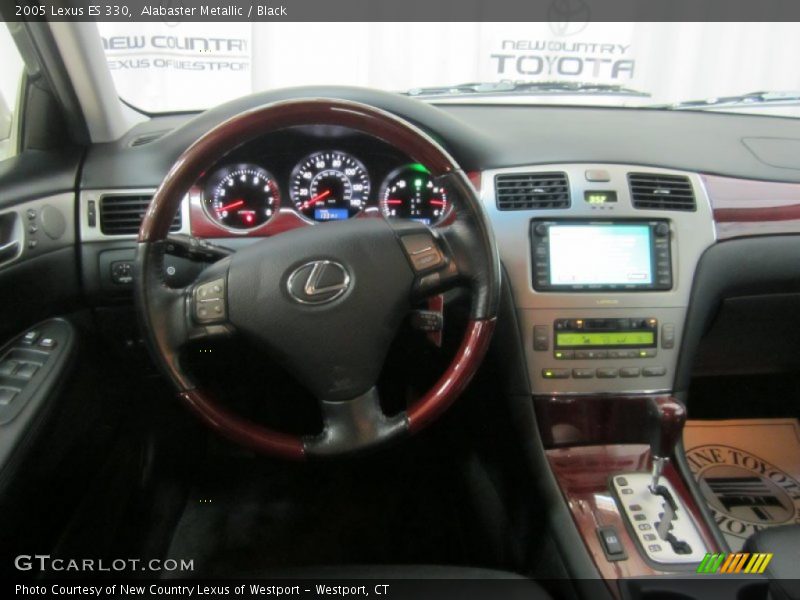 Alabaster Metallic / Black 2005 Lexus ES 330