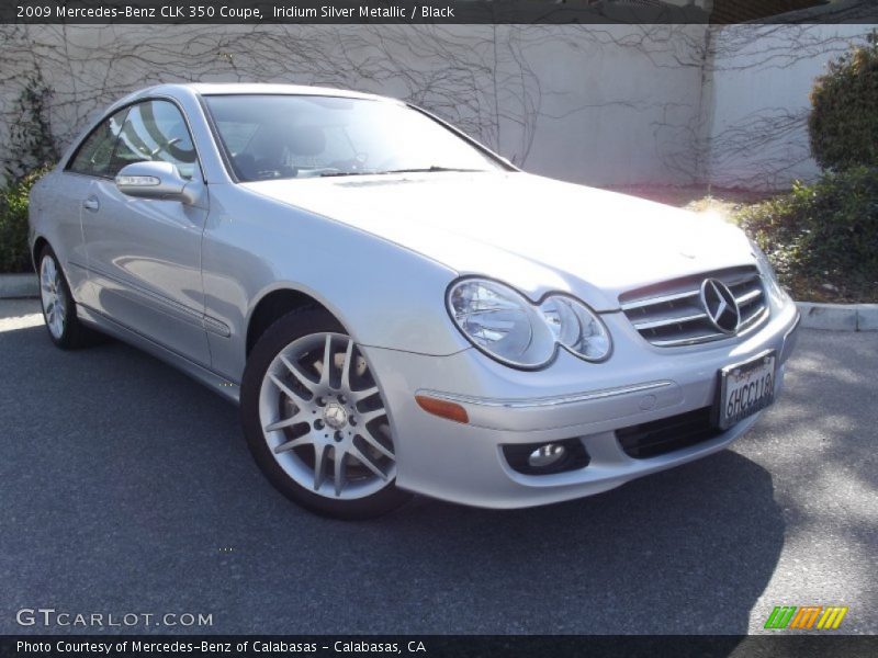 Iridium Silver Metallic / Black 2009 Mercedes-Benz CLK 350 Coupe