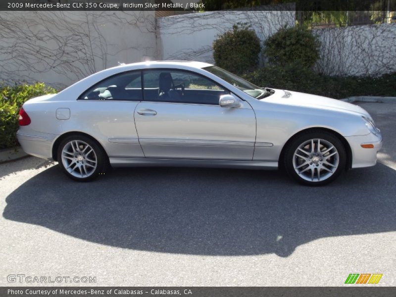 Iridium Silver Metallic / Black 2009 Mercedes-Benz CLK 350 Coupe