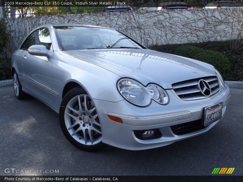 Iridium Silver Metallic / Black 2009 Mercedes-Benz CLK 350 Coupe