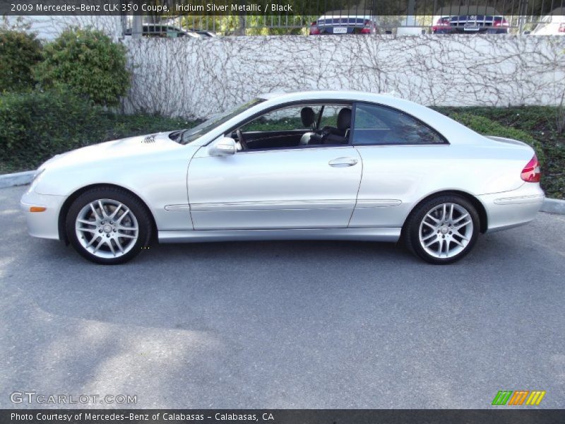 Iridium Silver Metallic / Black 2009 Mercedes-Benz CLK 350 Coupe