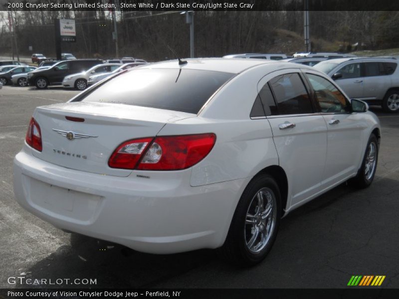 Stone White / Dark Slate Gray/Light Slate Gray 2008 Chrysler Sebring Limited Sedan
