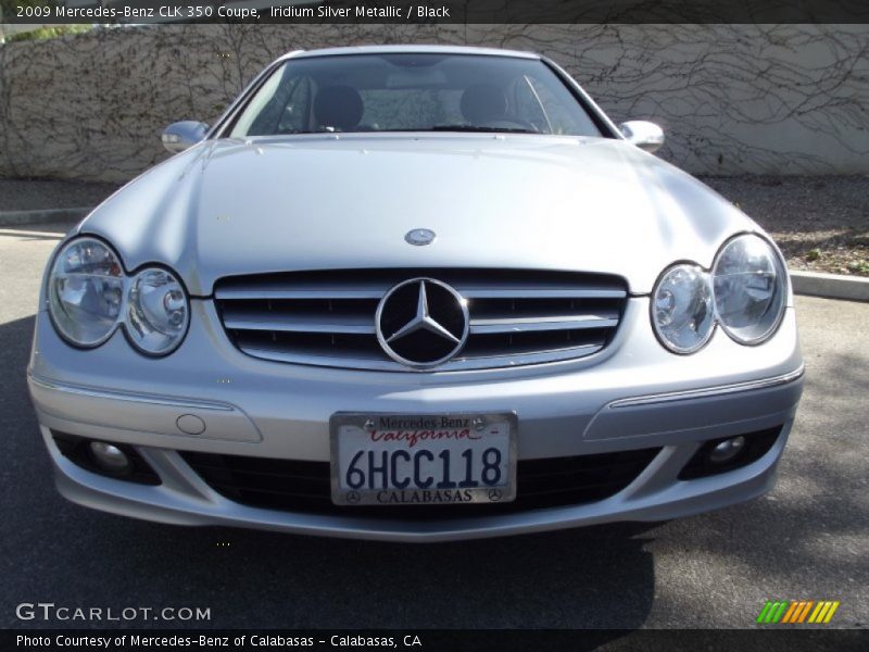 Iridium Silver Metallic / Black 2009 Mercedes-Benz CLK 350 Coupe