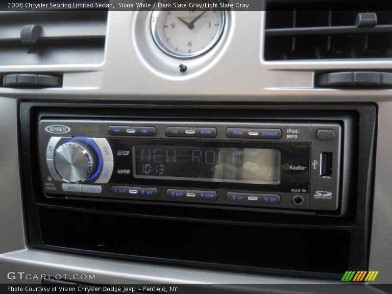 Stone White / Dark Slate Gray/Light Slate Gray 2008 Chrysler Sebring Limited Sedan