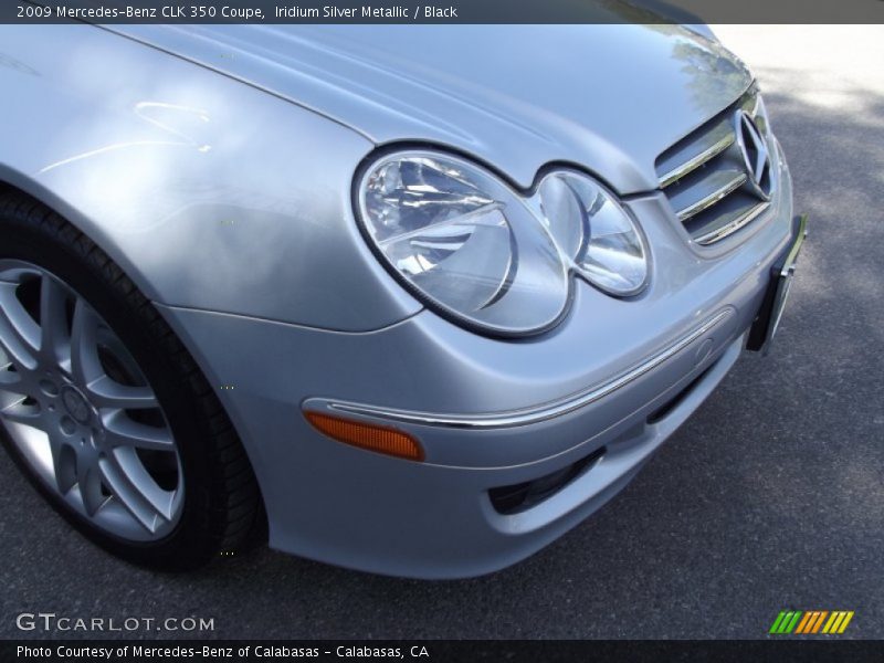 Iridium Silver Metallic / Black 2009 Mercedes-Benz CLK 350 Coupe