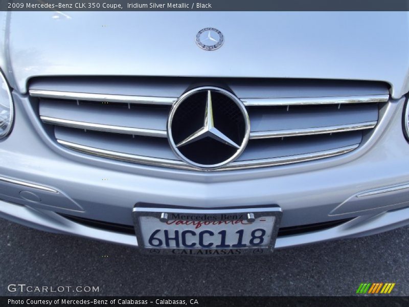 Iridium Silver Metallic / Black 2009 Mercedes-Benz CLK 350 Coupe