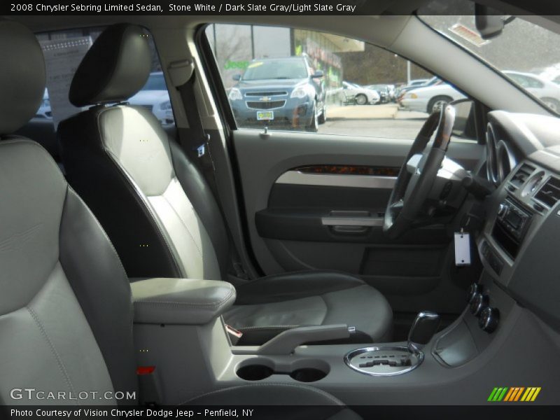 Stone White / Dark Slate Gray/Light Slate Gray 2008 Chrysler Sebring Limited Sedan