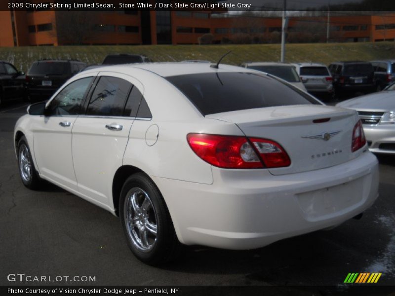 Stone White / Dark Slate Gray/Light Slate Gray 2008 Chrysler Sebring Limited Sedan