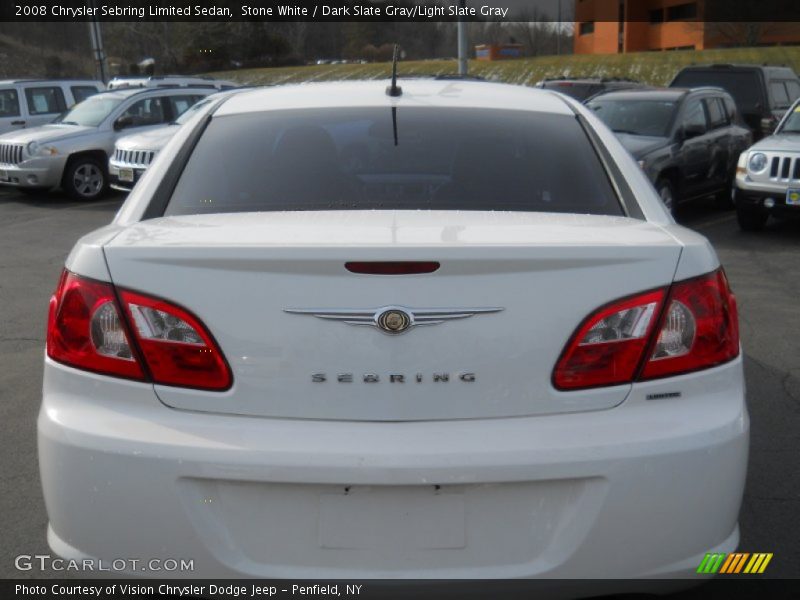 Stone White / Dark Slate Gray/Light Slate Gray 2008 Chrysler Sebring Limited Sedan