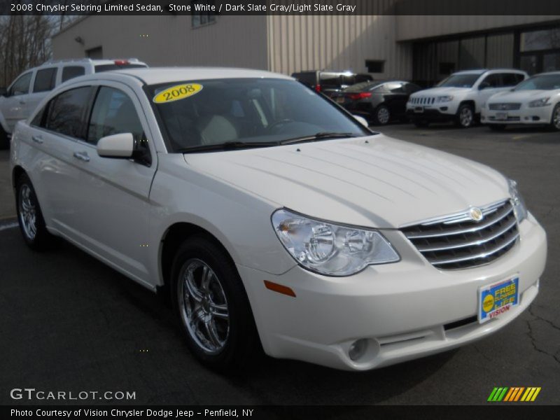 Stone White / Dark Slate Gray/Light Slate Gray 2008 Chrysler Sebring Limited Sedan