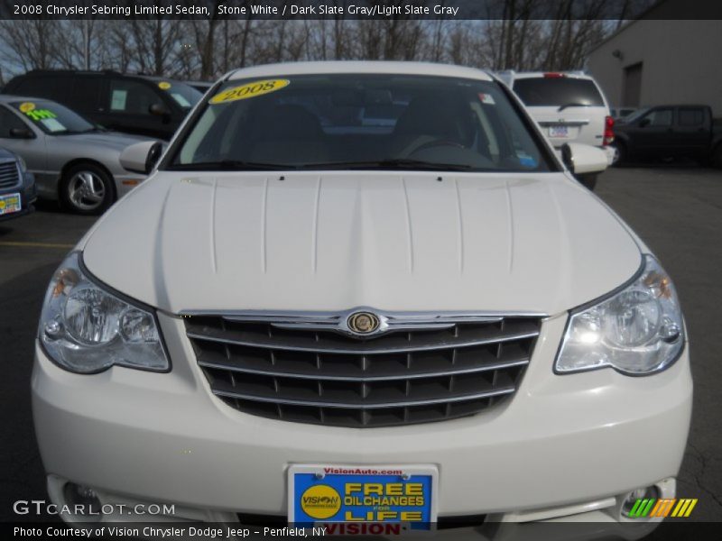 Stone White / Dark Slate Gray/Light Slate Gray 2008 Chrysler Sebring Limited Sedan