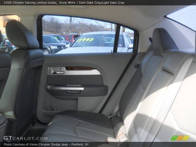 Stone White / Dark Slate Gray/Light Slate Gray 2008 Chrysler Sebring Limited Sedan