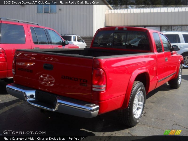 Flame Red / Dark Slate Gray 2003 Dodge Dakota SLT Club Cab 4x4