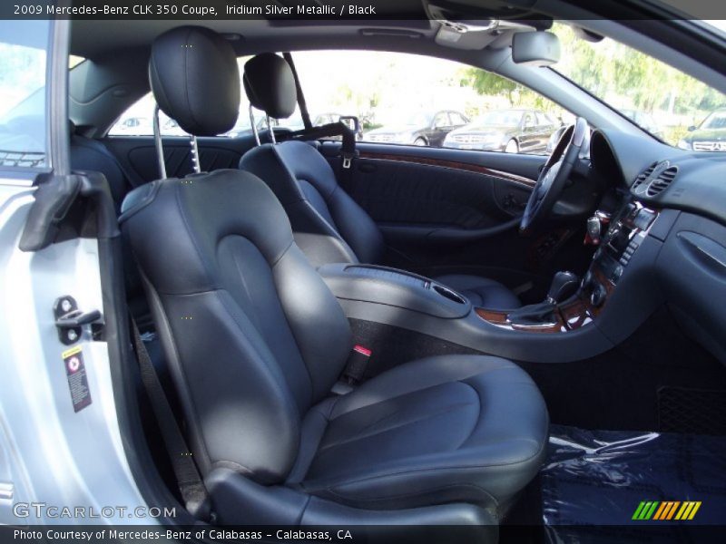 Iridium Silver Metallic / Black 2009 Mercedes-Benz CLK 350 Coupe