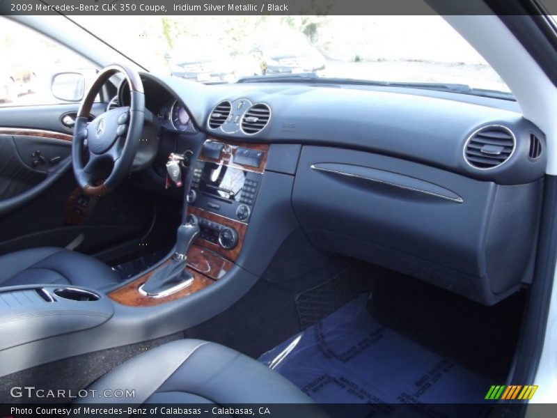 Iridium Silver Metallic / Black 2009 Mercedes-Benz CLK 350 Coupe