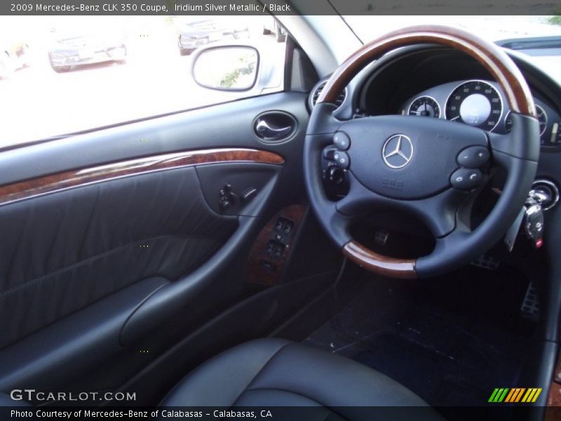 Iridium Silver Metallic / Black 2009 Mercedes-Benz CLK 350 Coupe