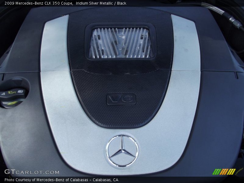 Iridium Silver Metallic / Black 2009 Mercedes-Benz CLK 350 Coupe