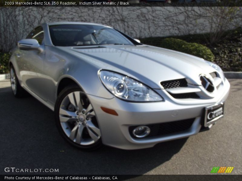 Iridium Silver Metallic / Black 2009 Mercedes-Benz SLK 350 Roadster
