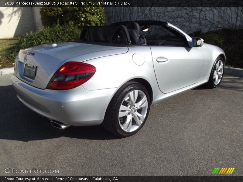 Iridium Silver Metallic / Black 2009 Mercedes-Benz SLK 350 Roadster