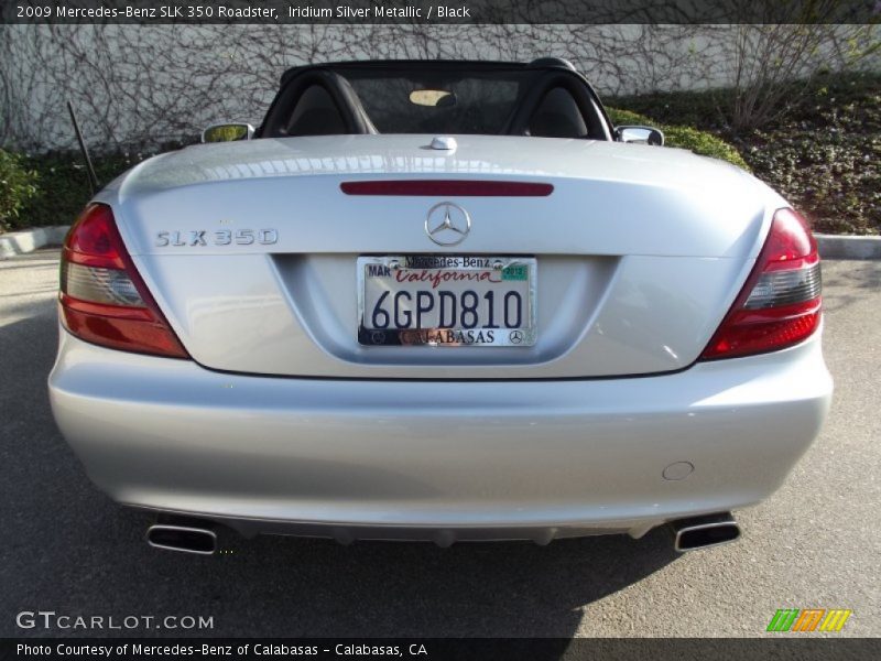 Iridium Silver Metallic / Black 2009 Mercedes-Benz SLK 350 Roadster