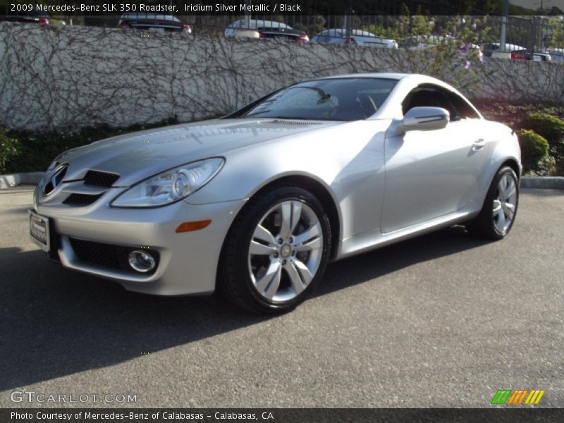 Iridium Silver Metallic / Black 2009 Mercedes-Benz SLK 350 Roadster